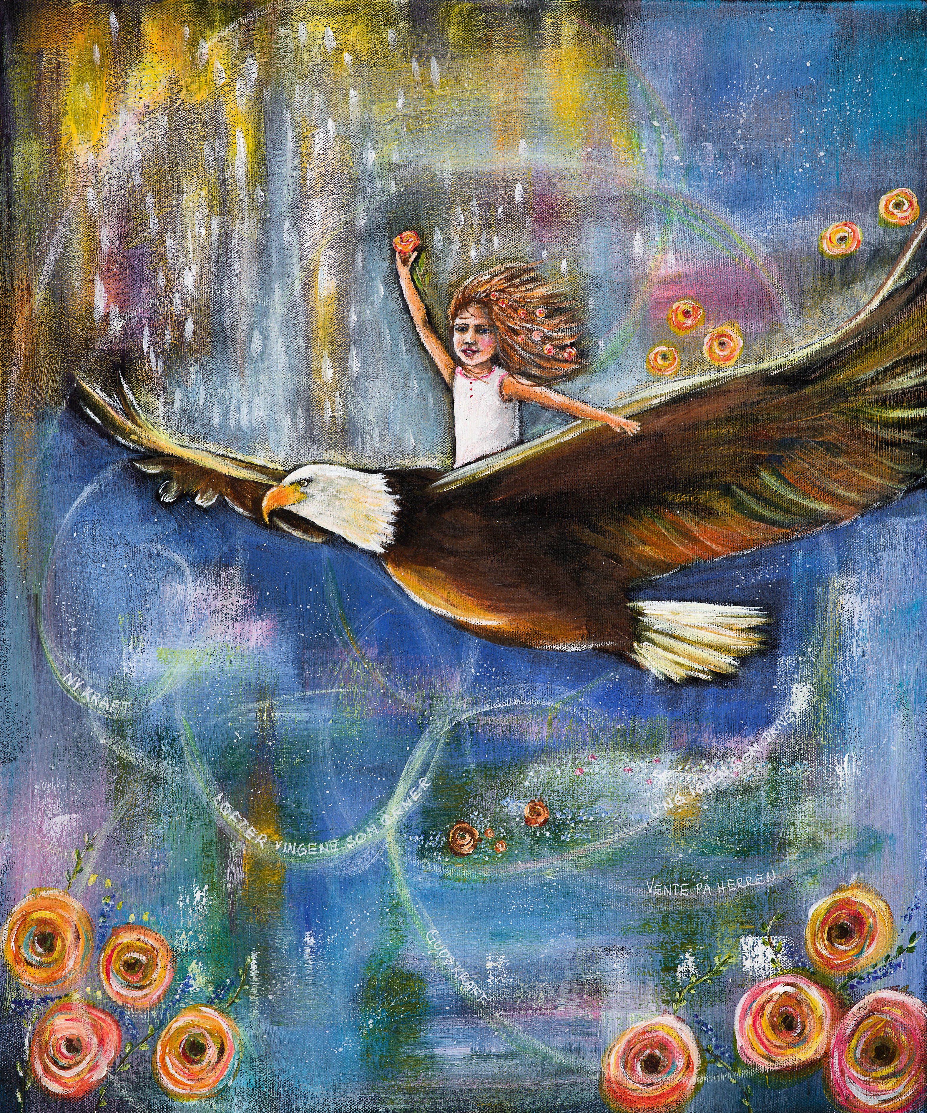 On eagelwings | Original Painting