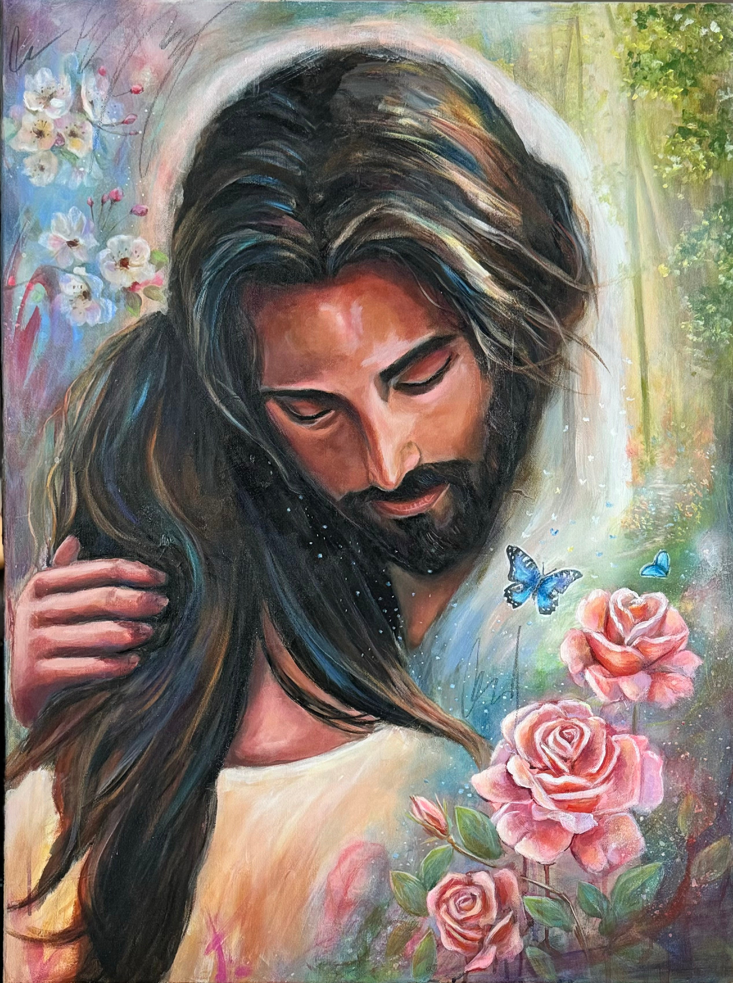His Whisper  | Original Painting