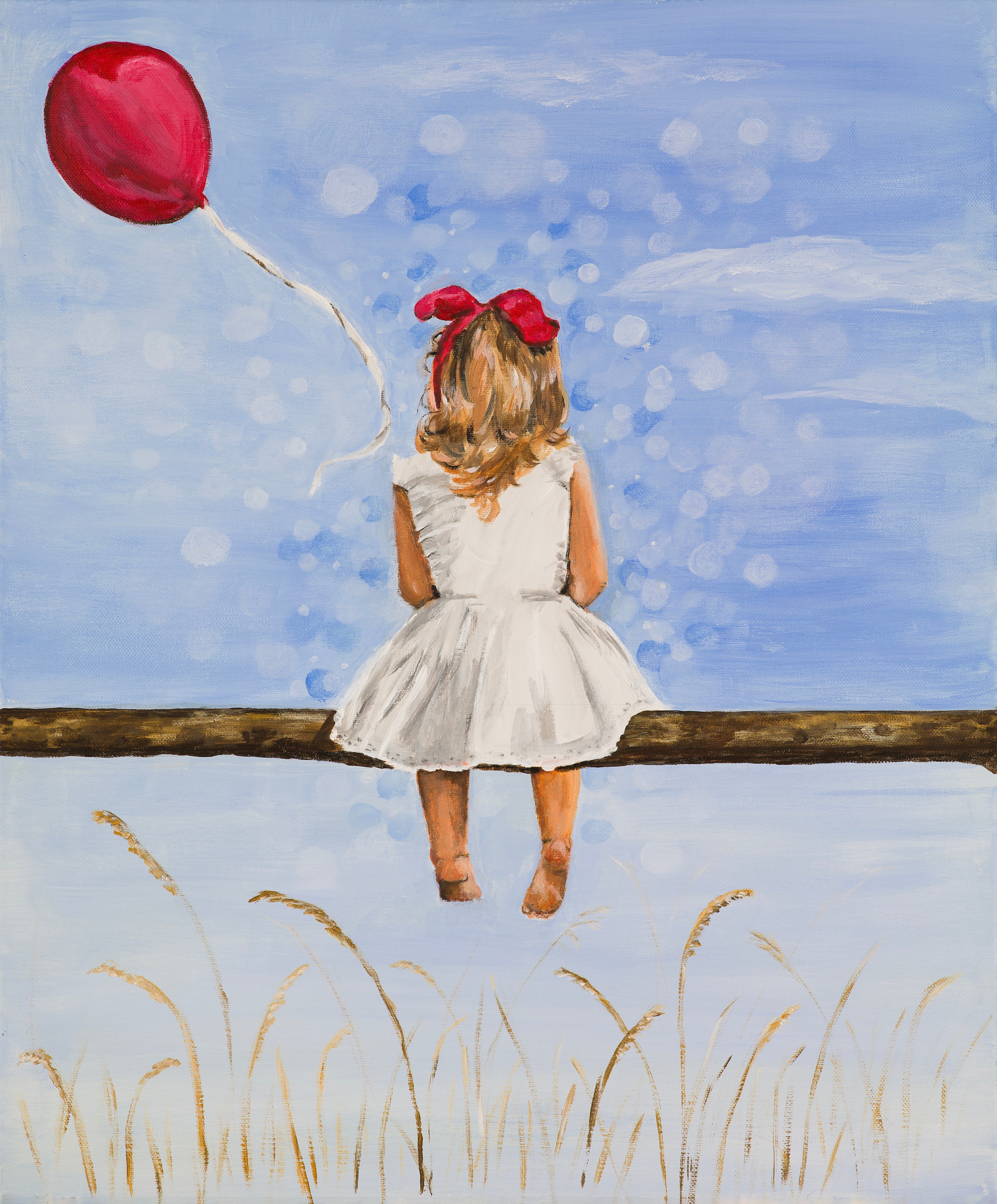 The red baloon | Original Painting