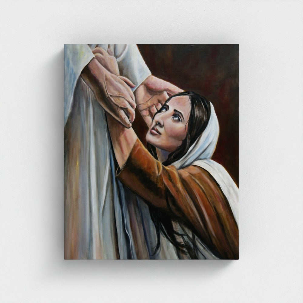 At the feet of Jesus | Canvas Print
