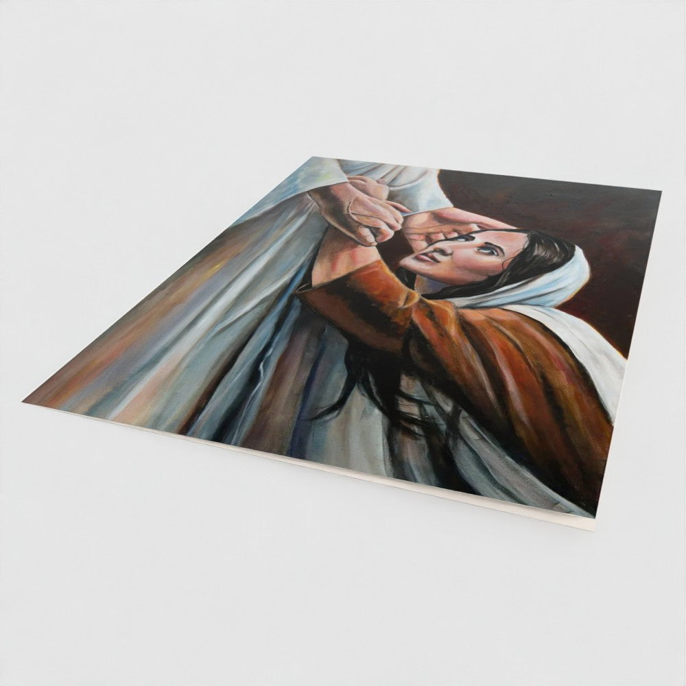 At the feet of Jesus x  | Fine Art Card
