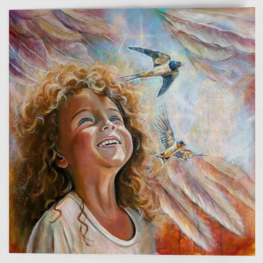 Under Hans vinger | Kunstkort