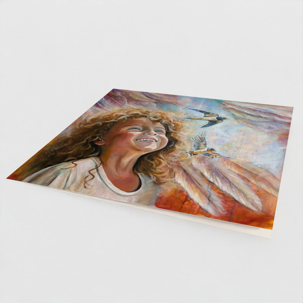 Under Hans vinger | Kunstkort